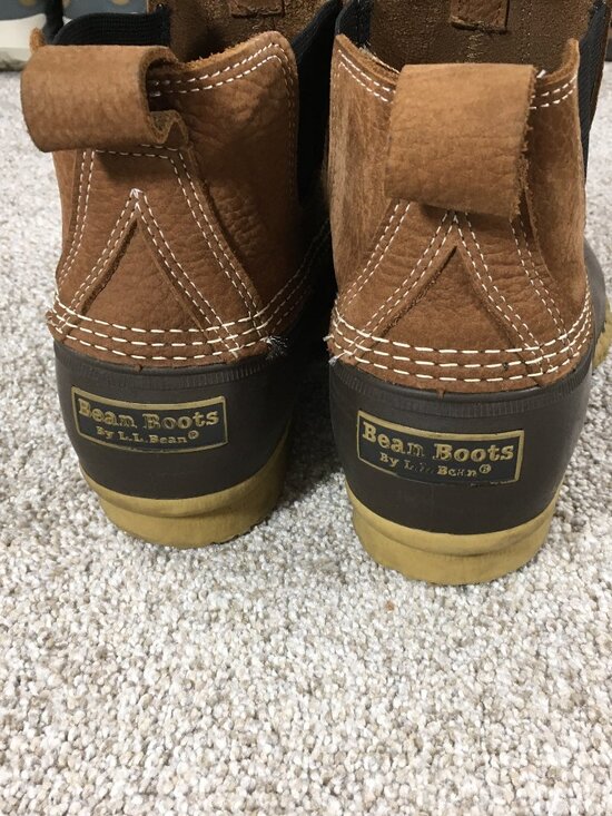 L.L. Bean Chelsea Duck Boots Mens Size 11 M Brown Leather Waterproof 520264 main image 4